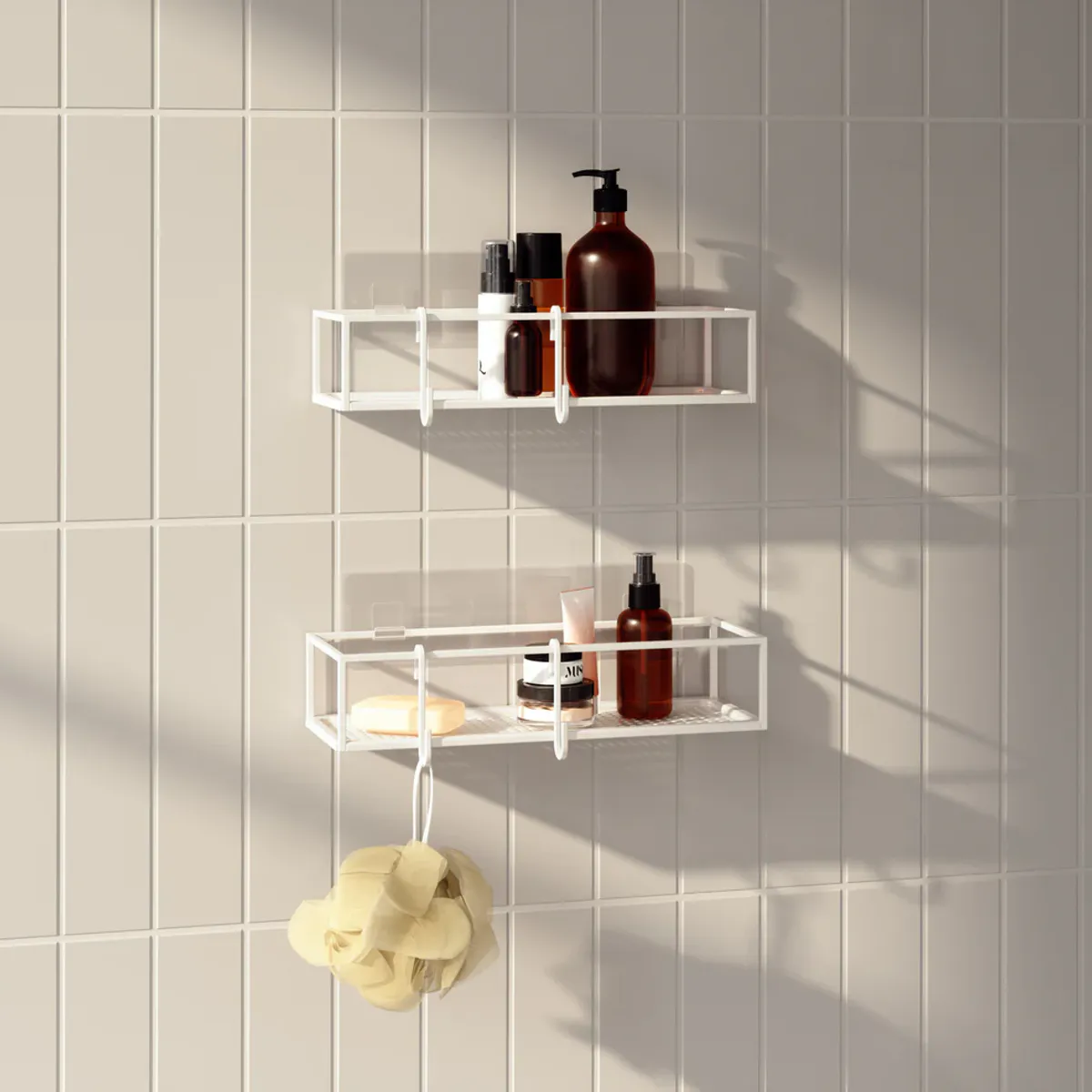 Umbra Cubiko Dusjhylle 2-pk Hvit