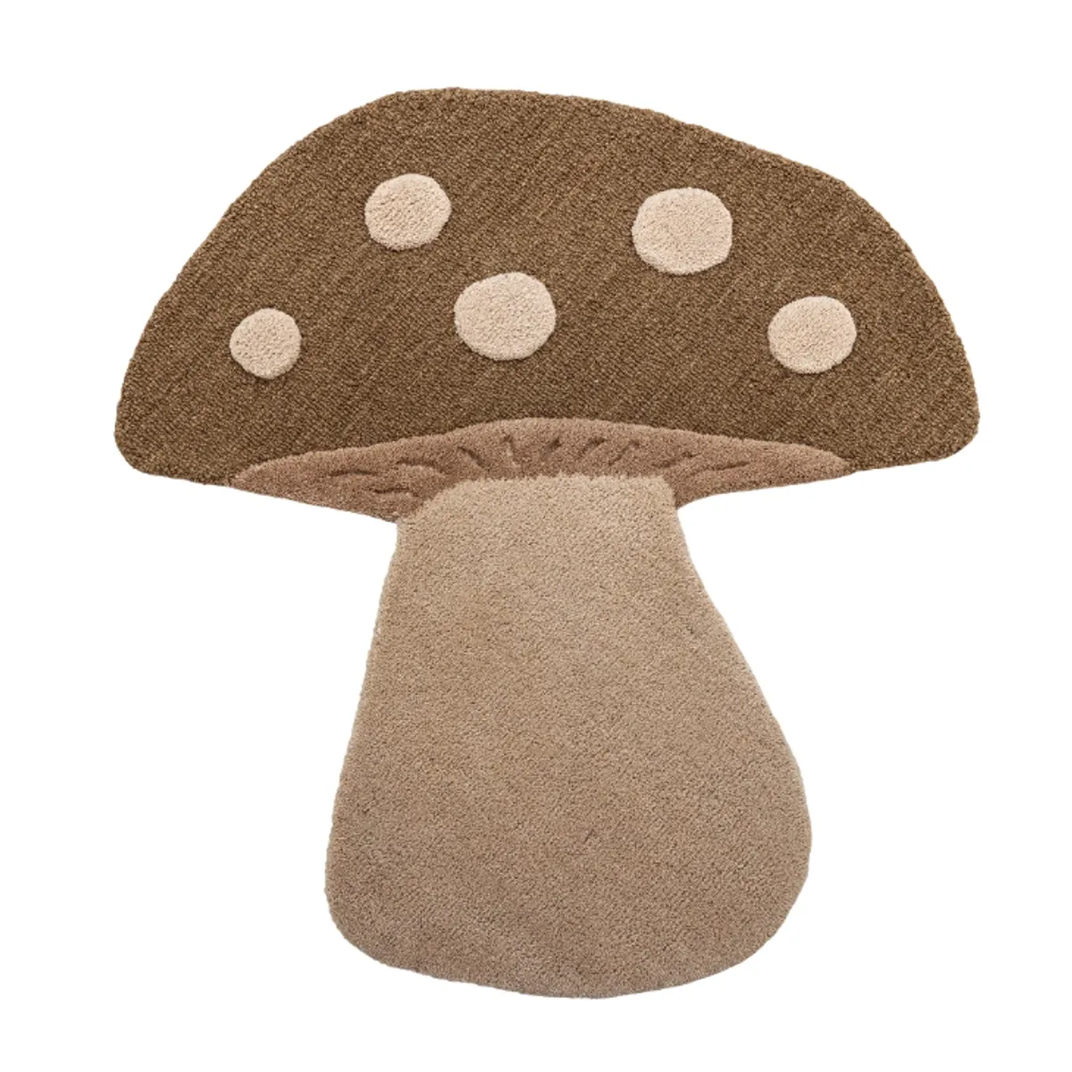 Bloomingville MINI Mushroom Ullteppe Brun