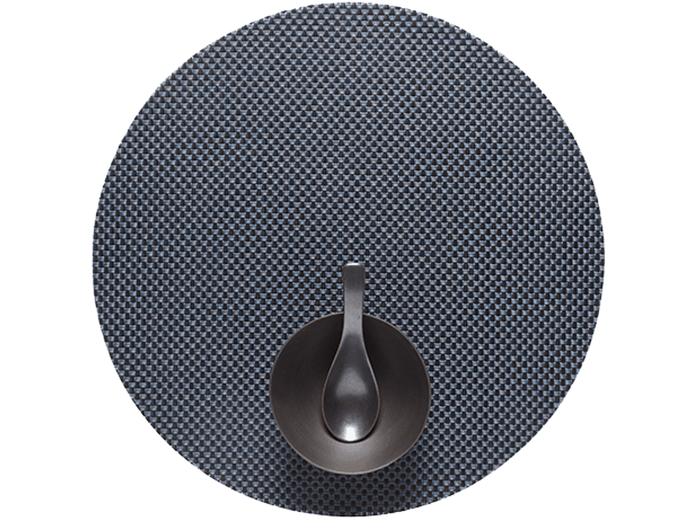 Chilewich Basketweave Round Navy4stk