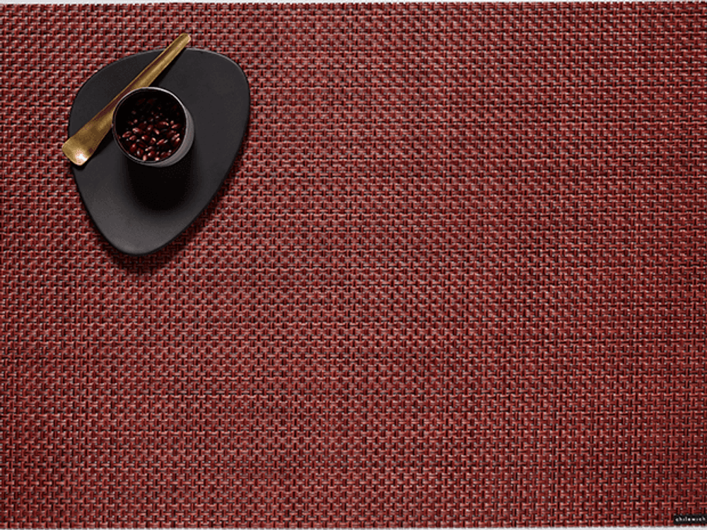 Chilewich Spisebrikke Basketweave Pomegranate 4stk