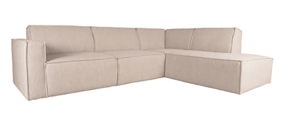 Trend Collection – Kay Høyre Sofa 2,5 Sete + Ottoman R – Alpine Natural