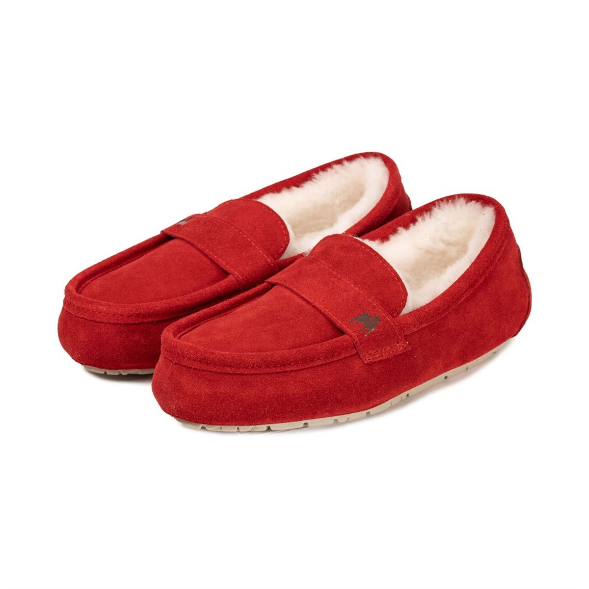 Shepherd Denver Mokkasin Tøfler Unisex Rød