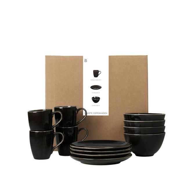 Hovedbilde Broste Copenhagen Nordic Coal Frokost sett 12 ...