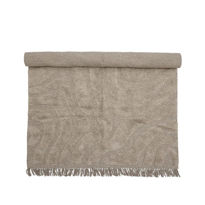 Hovedbilde Bloomingville Elaine Teppe Bomull Natur 210x150 ...