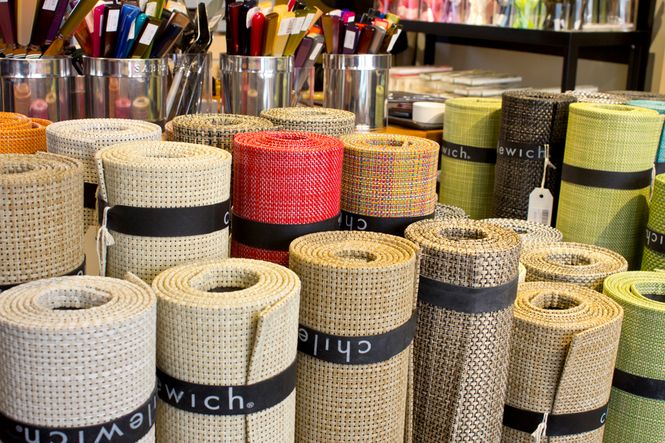 Hovedbilde Chilewich Basketweave Round Black 4stk