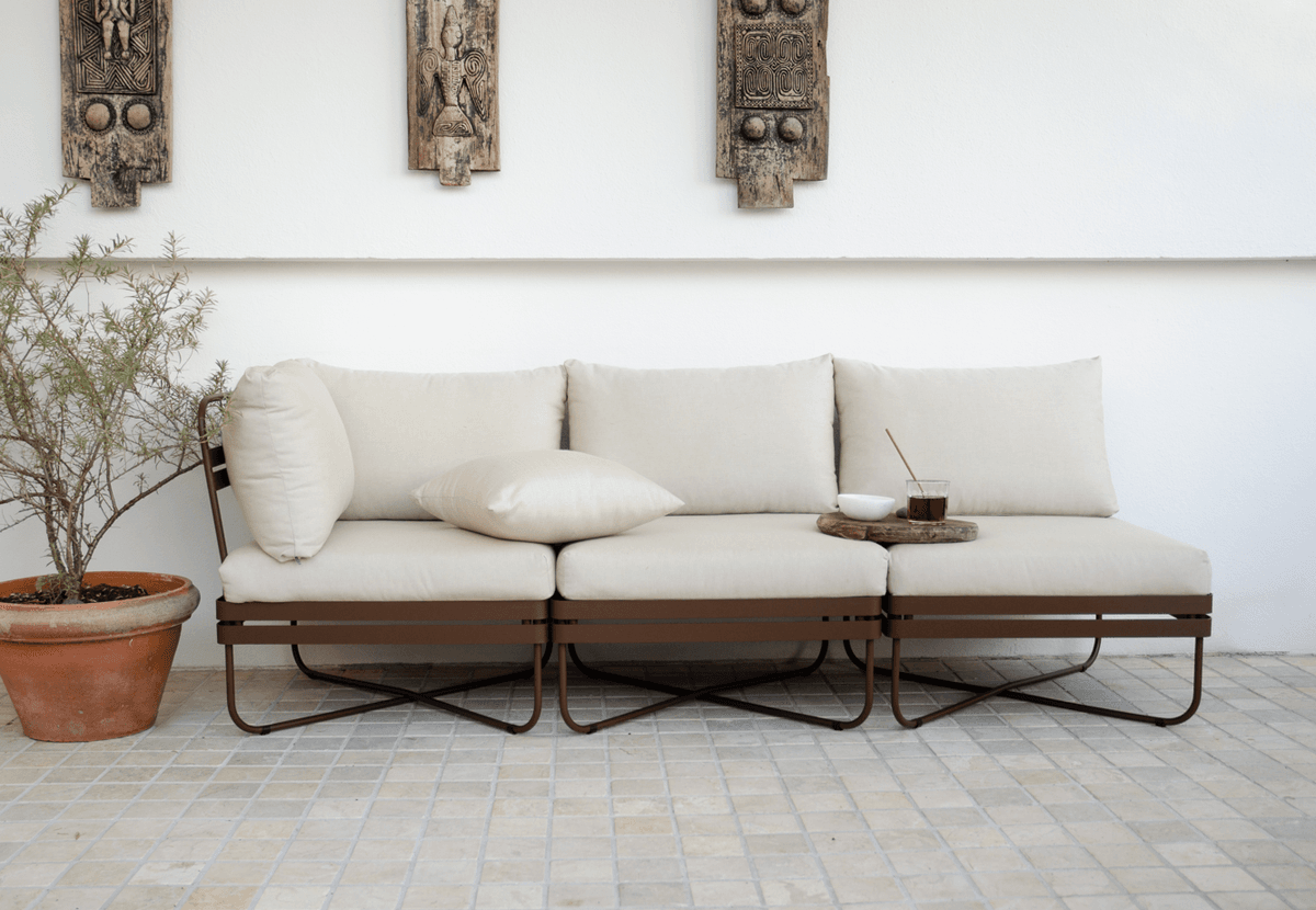 Ygg & Lyng Bris Sofa 3-seter m/sjeselong earth brown