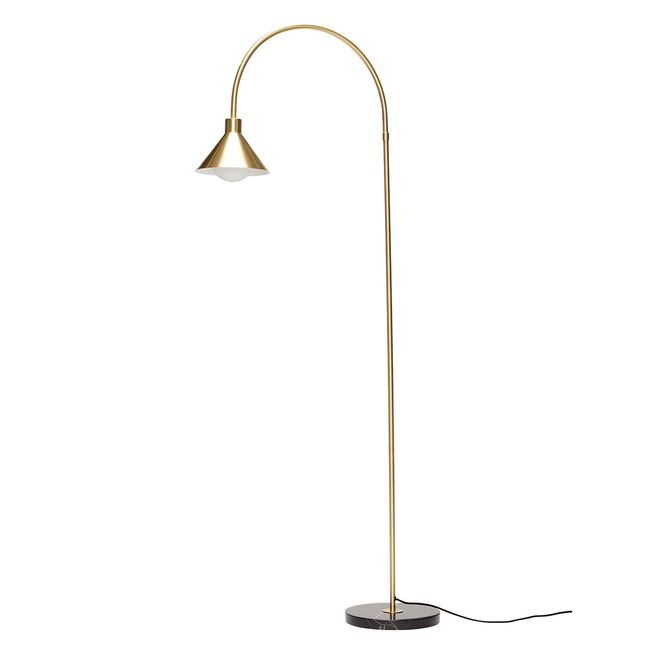 Hovedbilde Hübsch Pipe gulvlampe med marmorbase