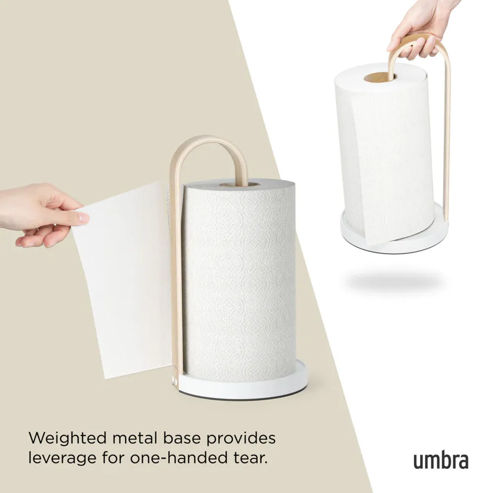 Umbra Bellwood Kjøkkenrullholder Hvit/Natur