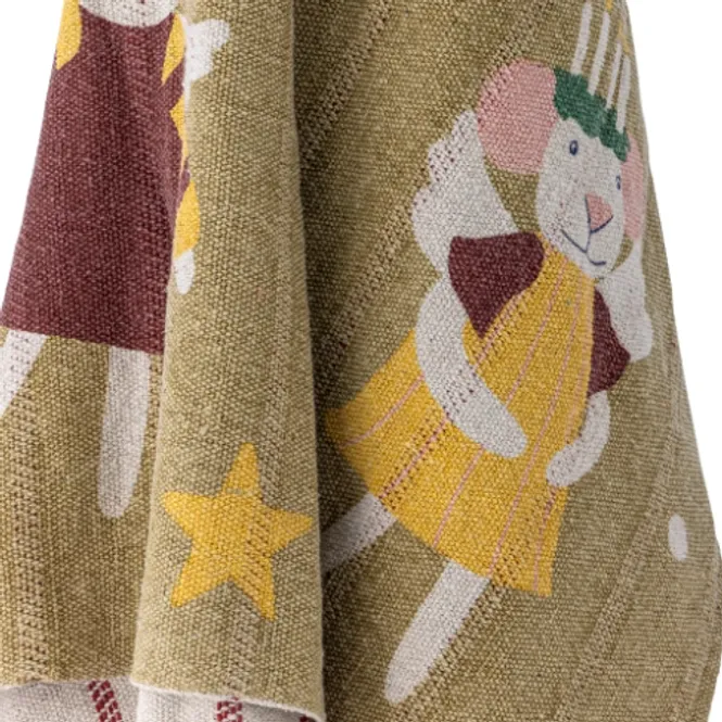 Hovedbilde Bloomingville Peo Julepledd Bomull 130x160 cm