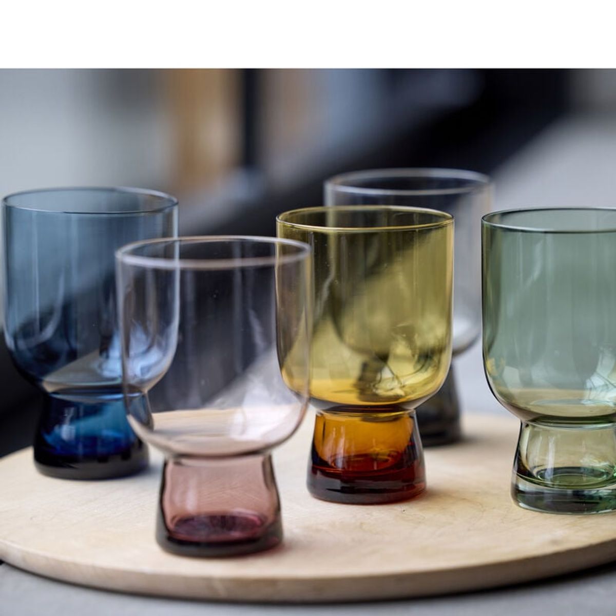 Lyngby Glas Sorrento Vannglass Grønn 30 cl 4 stk