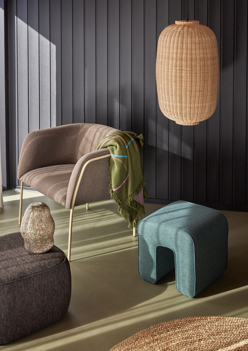 Hübsch Chand Pendel Oval Natur