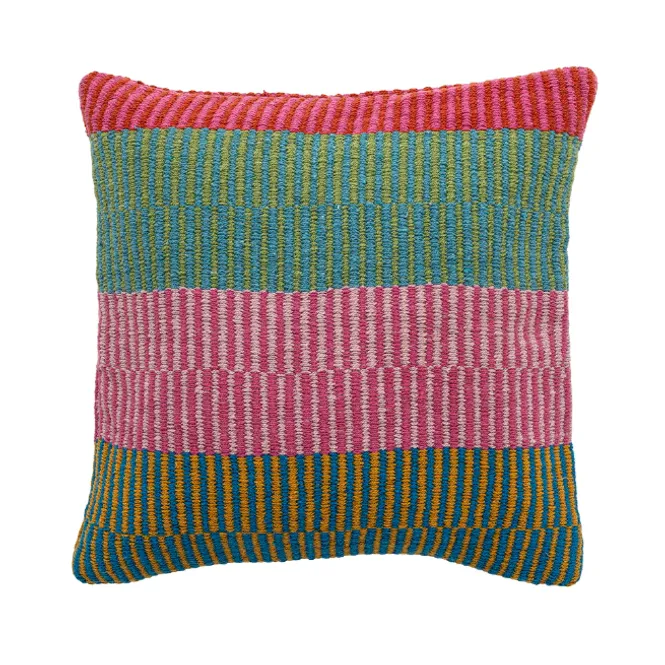 Hovedbilde Bloomingville Isnel Pute Rosa/Turkis 45x45 cm