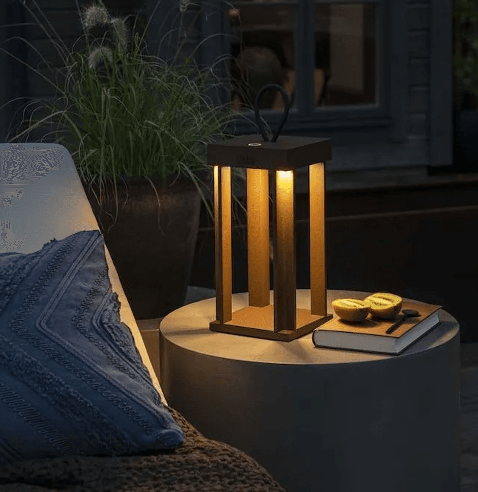 Trend Collection Cannes gulv-/bordlampe – oppladbar og dimbar, rust 42 cm