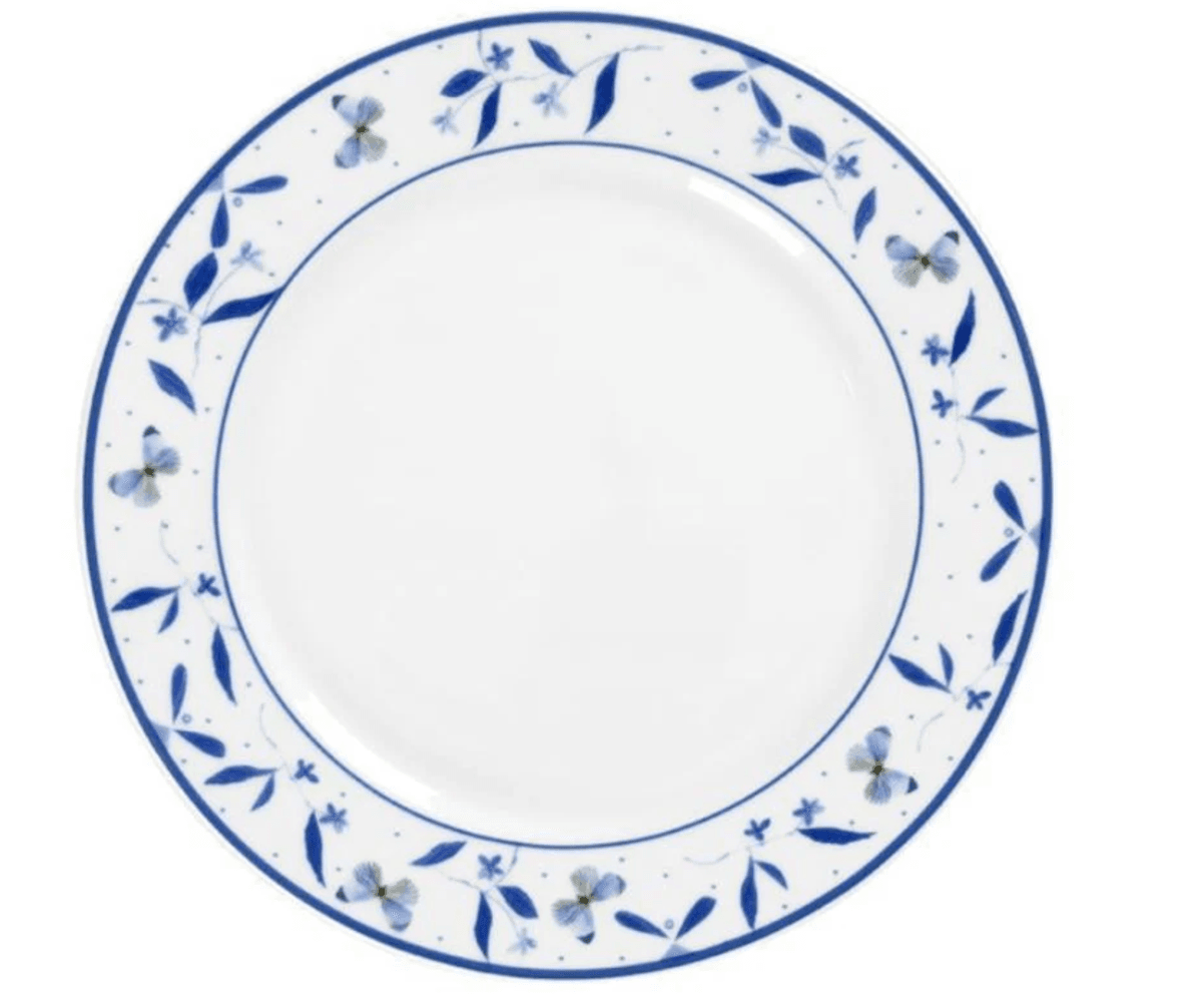 Porsgrund Bluebird Butterfly Tallerken 22 cm 