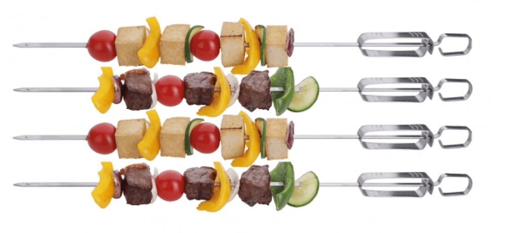 Karl Weis Grillspyd med utløser – 45 cm, 4 stk.