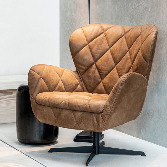 Hovedbilde Artwood Jade Hvilestol Skinn Nubuck Brown