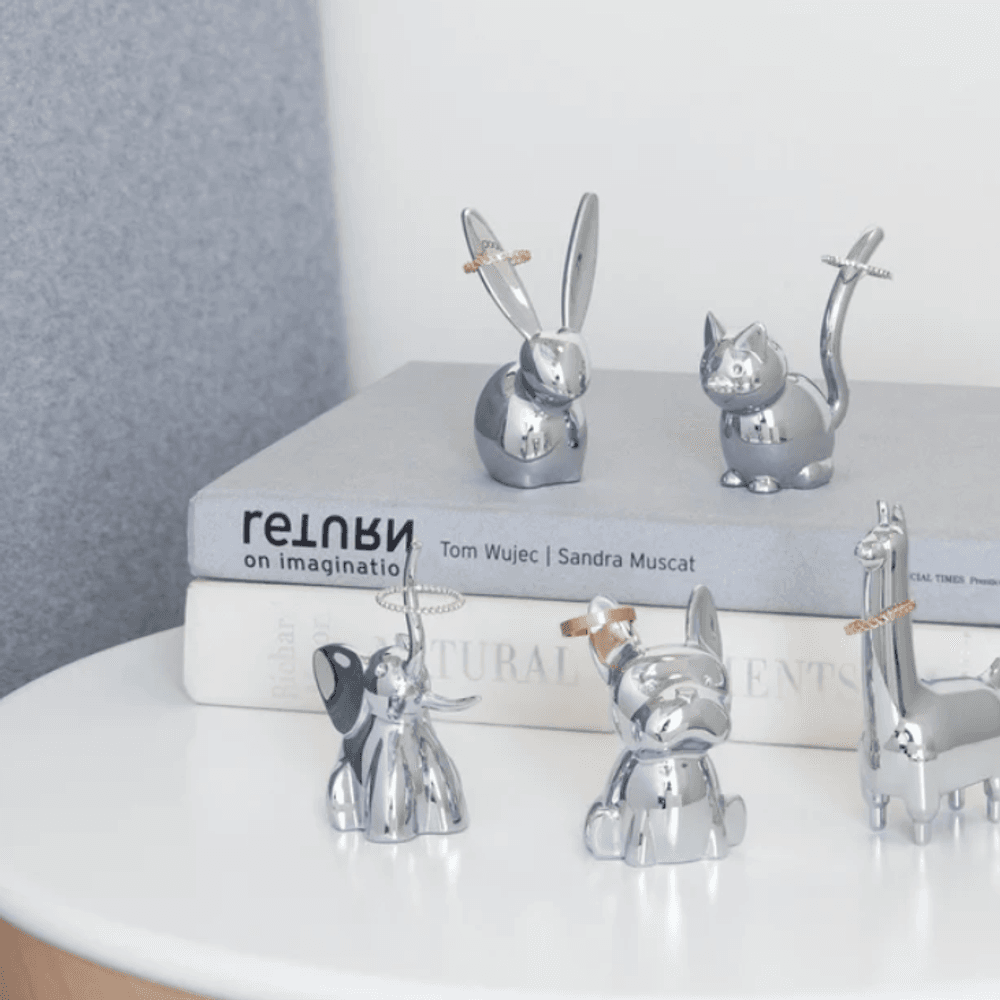 Umbra Zoola French Bulldog Ringholder Krom