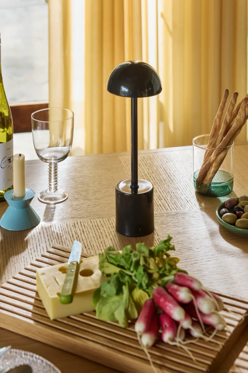 Hübsch Taten Bærbar Lampe Sort