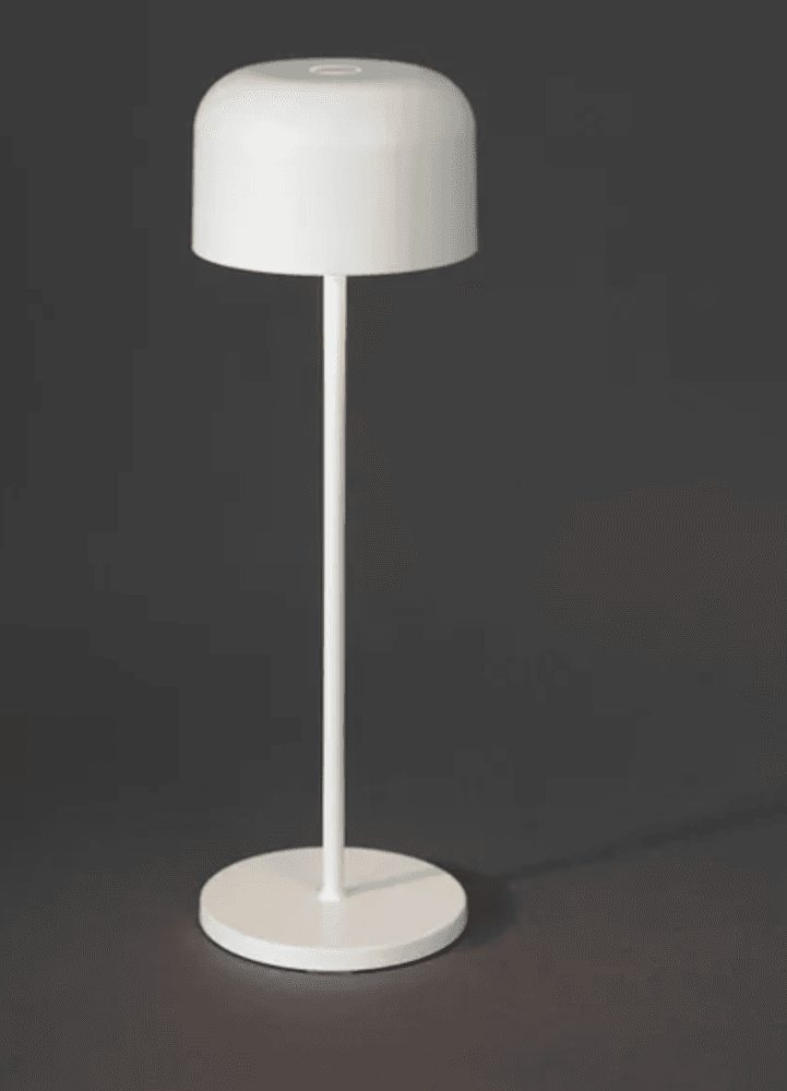 Trend Collection Lille bordlampe – oppladbar og dimbar, hvit 36 cm