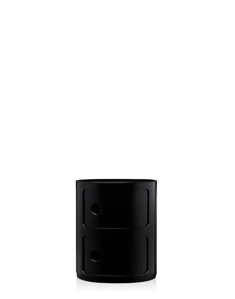 Kartell Componibili Oppbevaring med 2 rom Sort