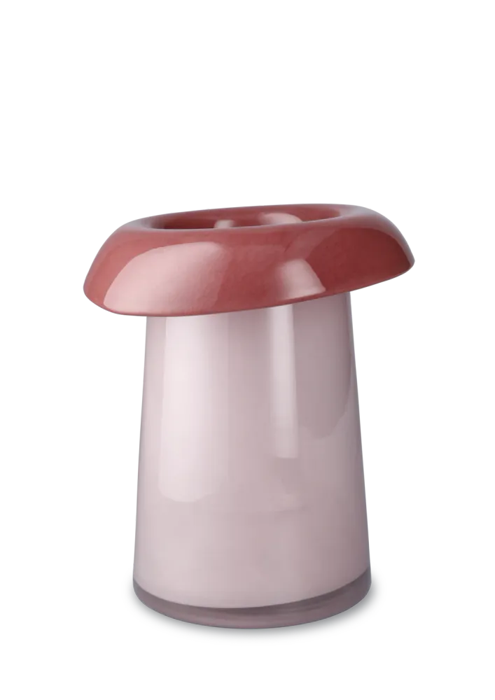 Holmegaard Soma Vase Rosa/Terracotta H22,5 cm