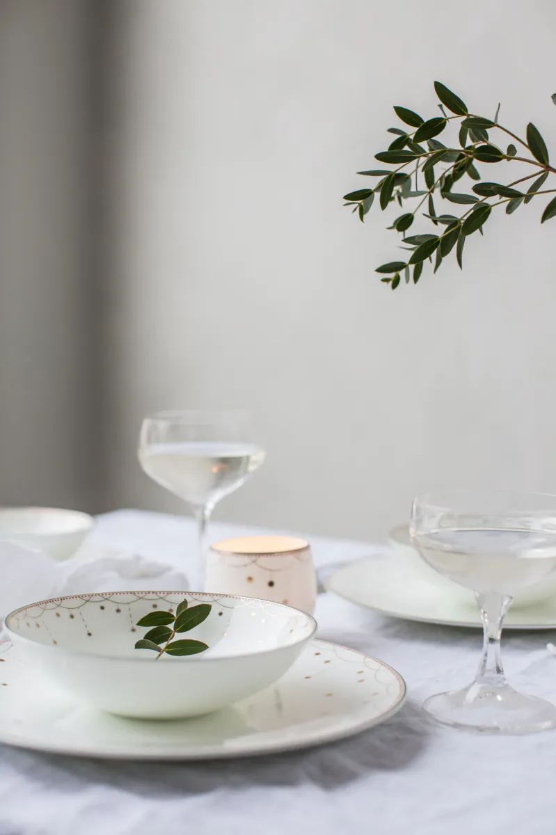Wik & Walsøe Julemorgen Girlander Dyp Tallerken 16 cm