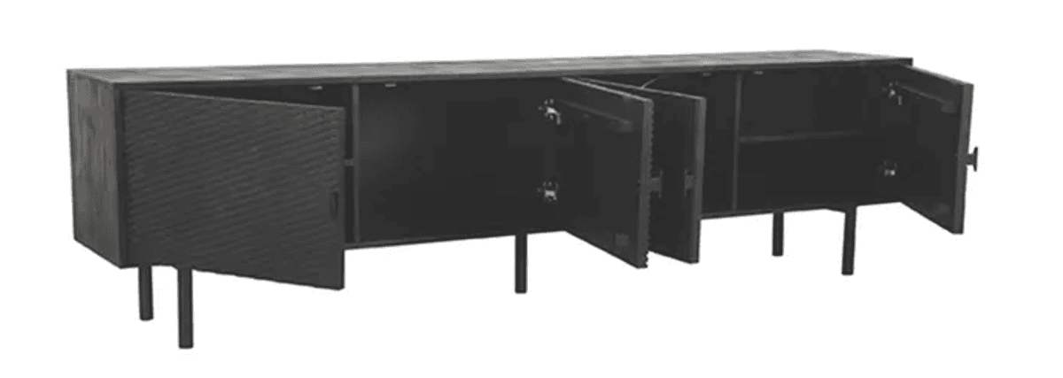 Trend Collection Cotia TV-benk Svart 220 x 40 x 60 cm