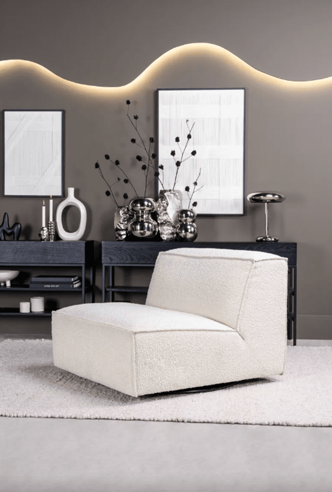 Trend Collection Verona Rotating Fauteuil – Luno Ecru