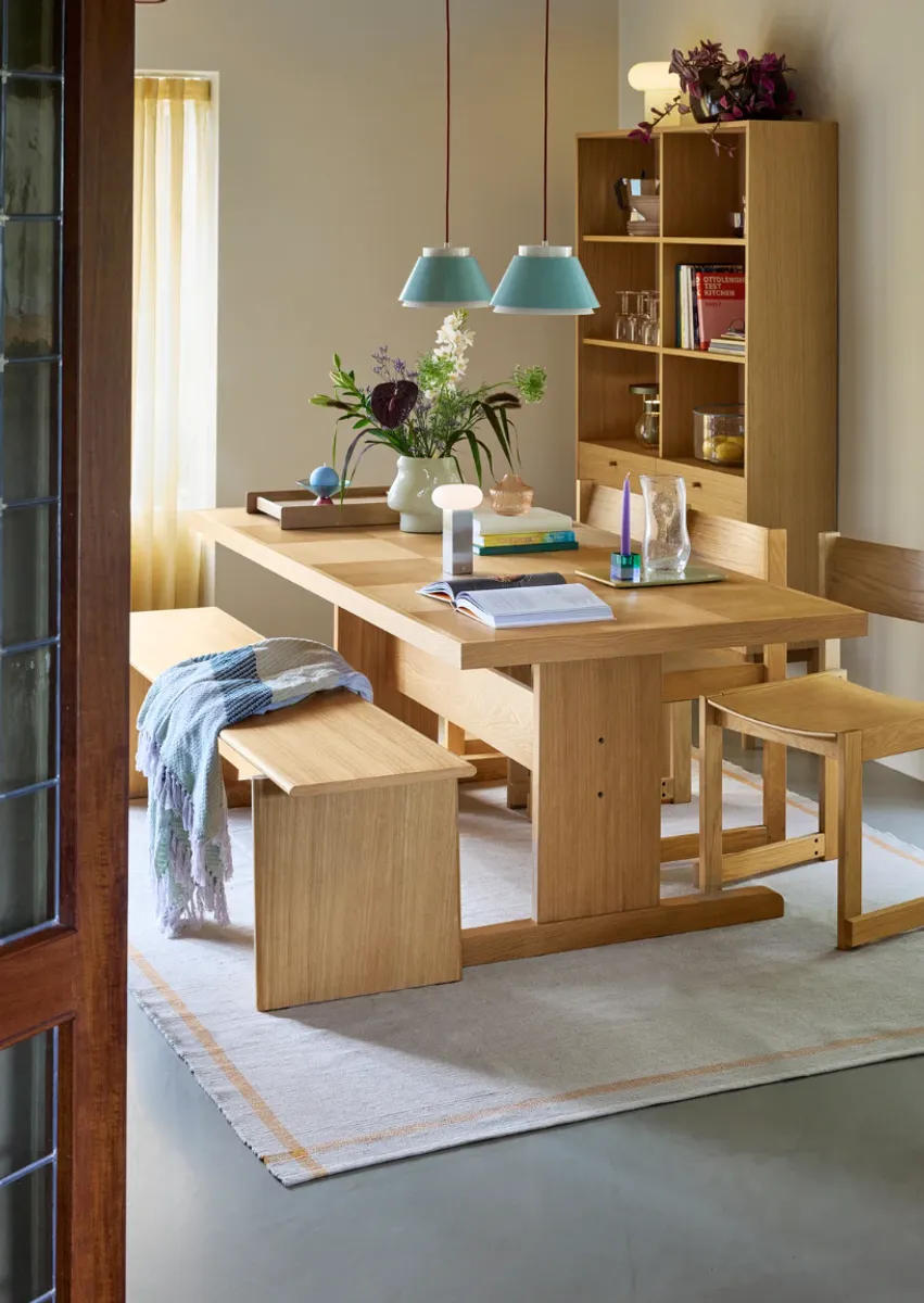 Hübsch Low Bærbar Lampe Nikkel