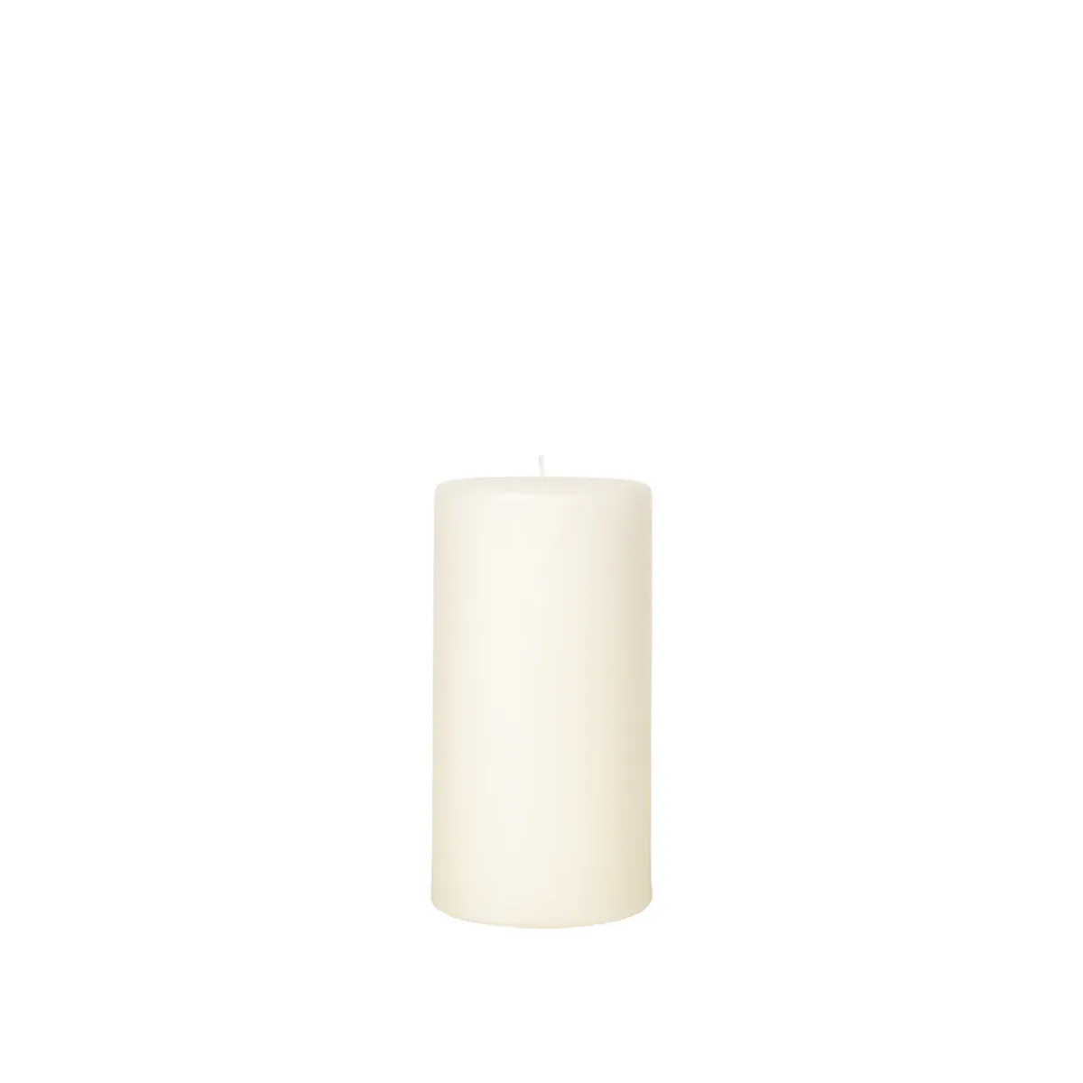 Broste Copenhagen Kubbelys 100% Parafin Ø10xH20cm Antikk Hvit