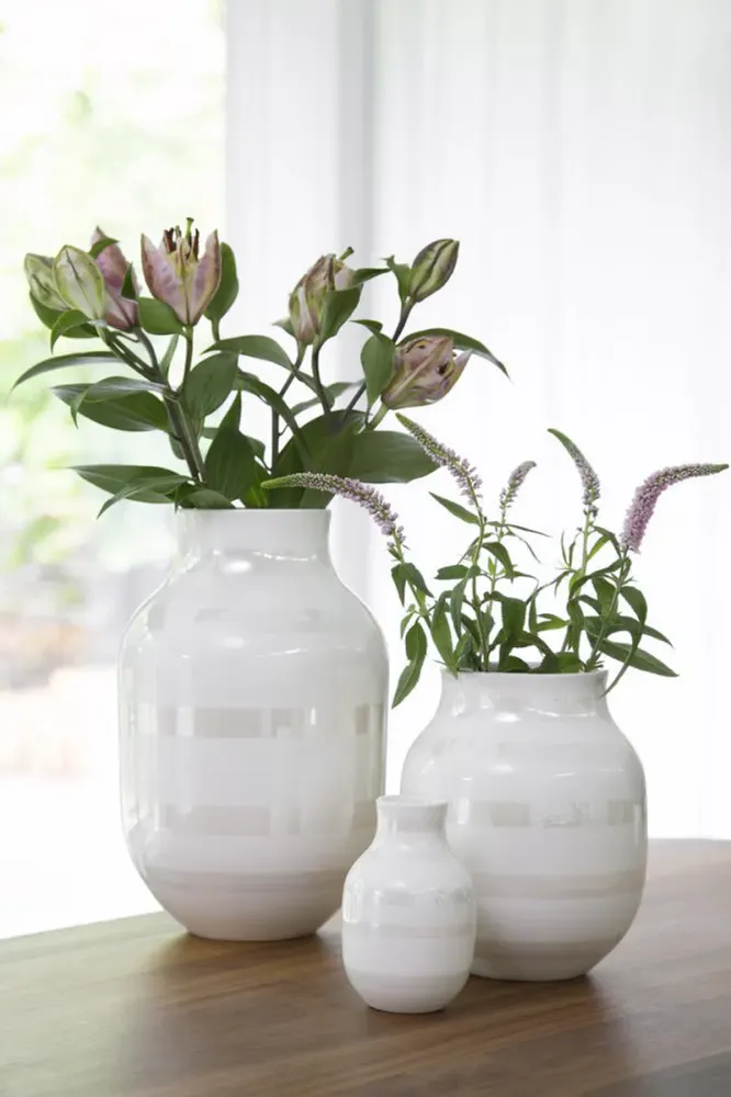 Kähler Omaggio Vase Perlemor 20 cm
