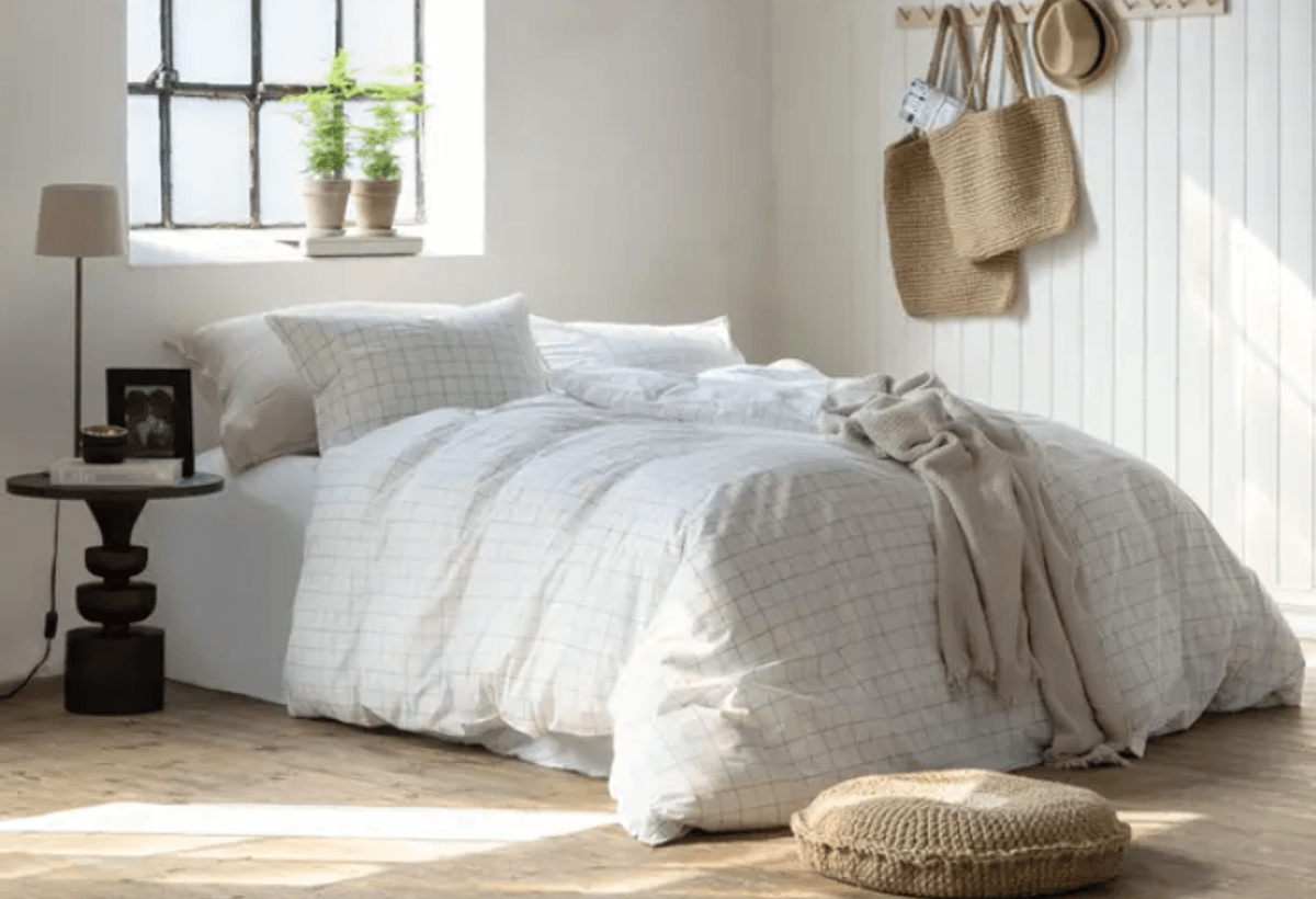 Borås Cotton Lumi Sengesett 140x200 cm Taupe