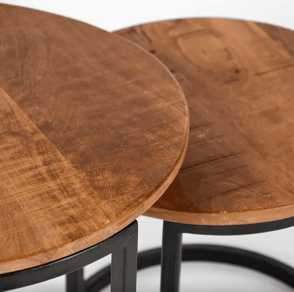 Trend Collection Salongbordsett S/2 Mangotre Natur 50 cm