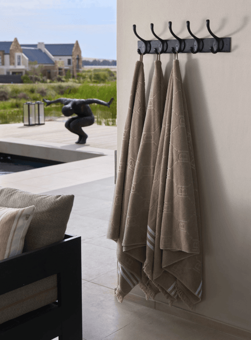 Hovedbilde Halvor Bakke Mølen håndkle 100x180 Beige / Pure ...