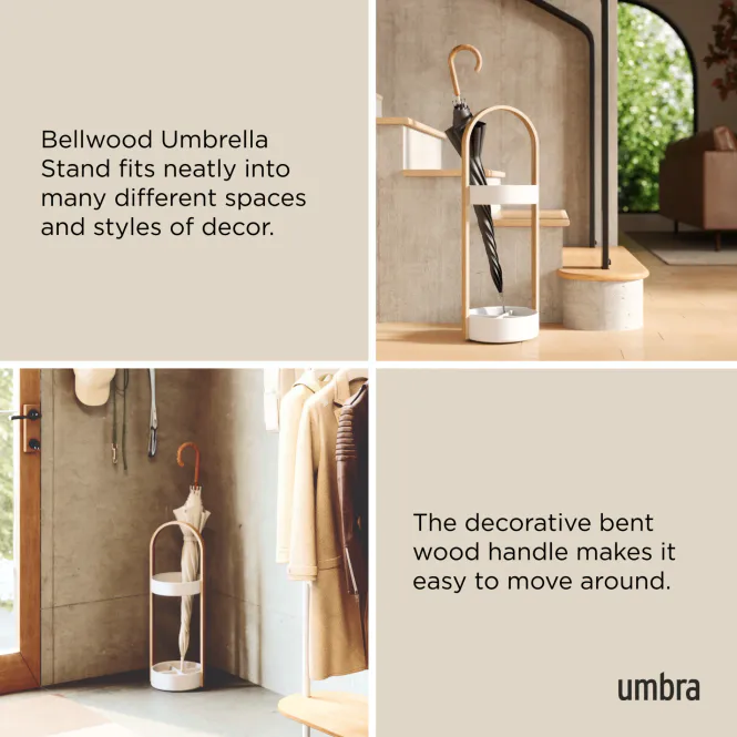 Hovedbilde Umbra Bellwood Paraplystativ Hvit Natur
