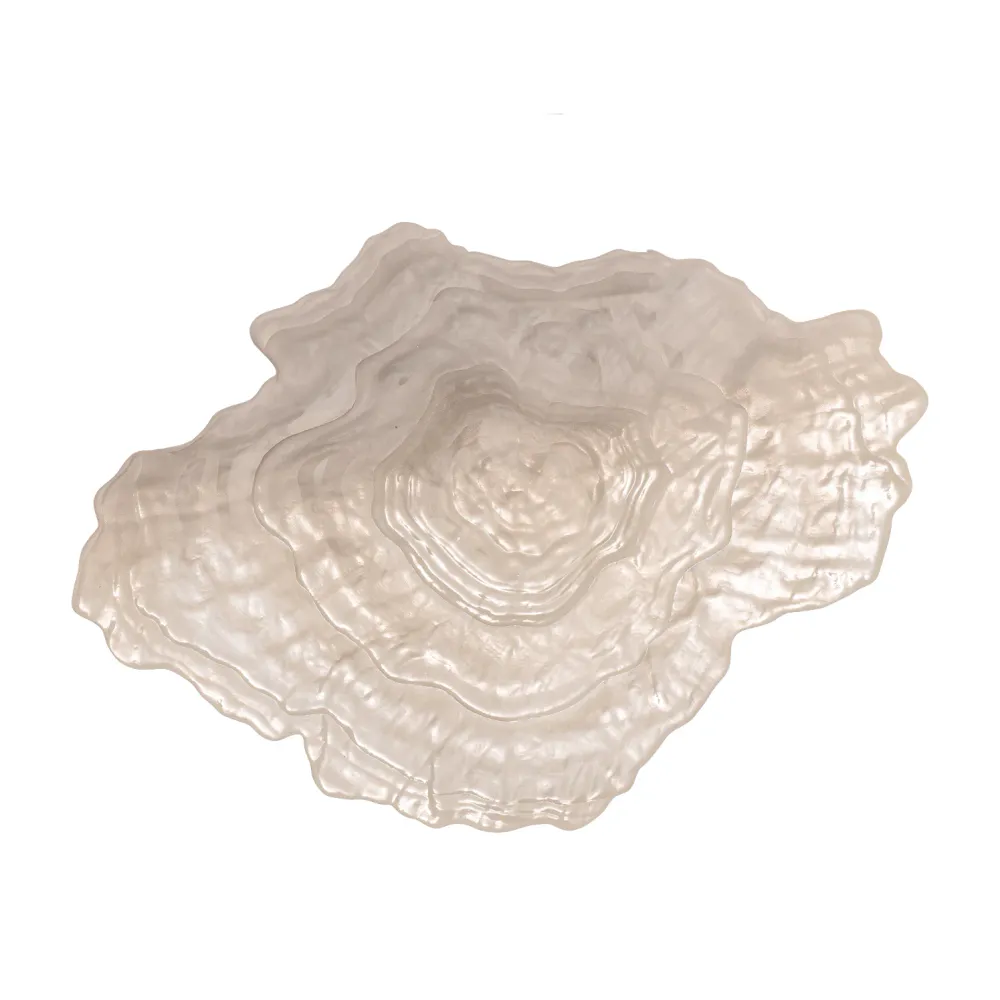 Bloomingville Aiku Skål Glass Beige