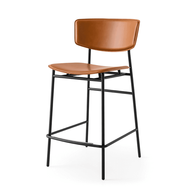 Hovedbilde Fifties Barkrakk Matt svart / Melange cognac