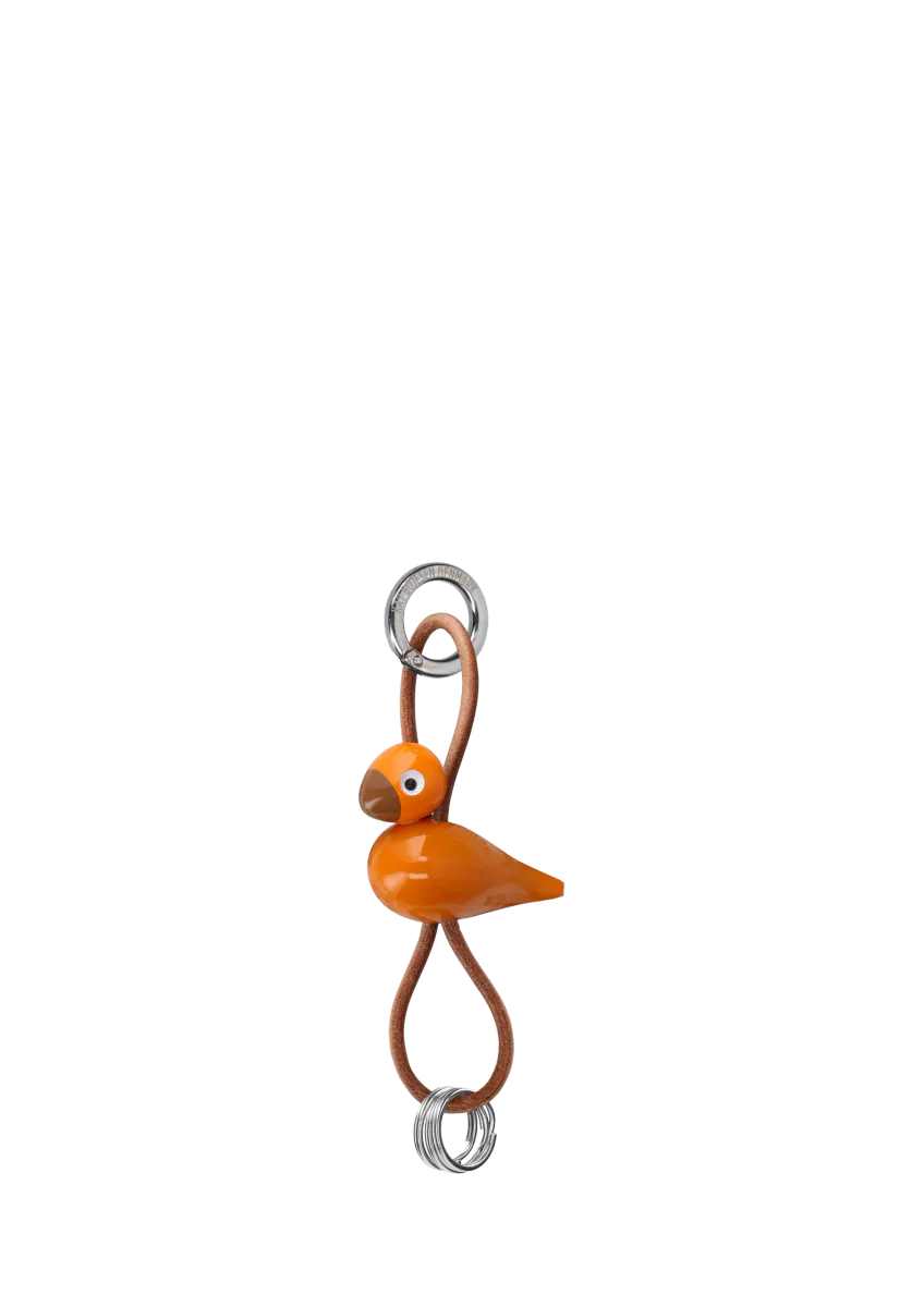 Kay Bojesen Nøkkelring Sangfugl Oransje