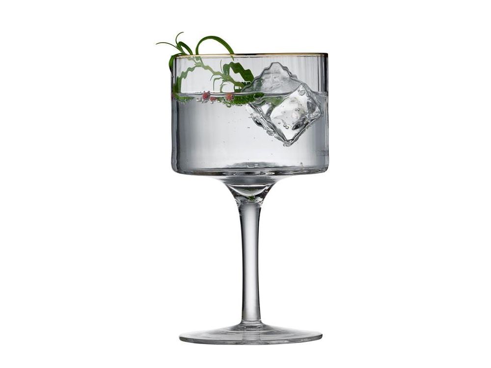Lyngby Glass Palermo Gold Gin & Tonic Glass 32 cl 4-pk. 