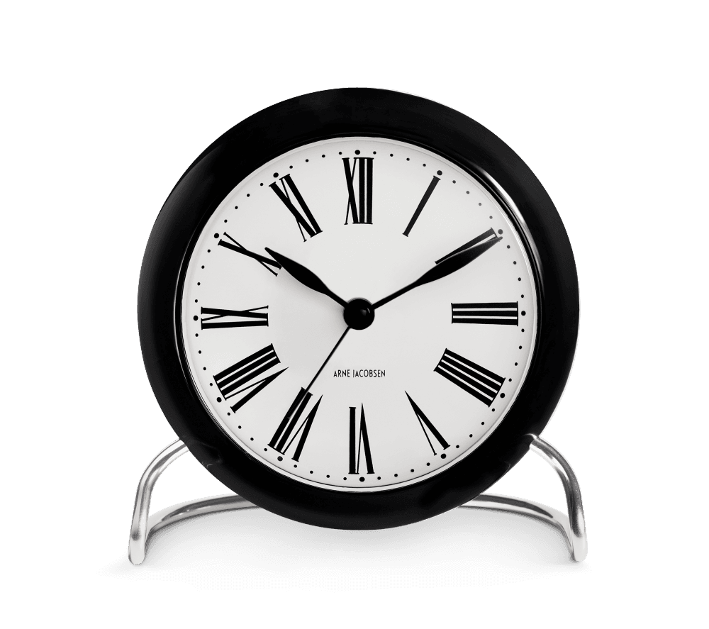 Arne Jacobsen Roman bordklokke med alarm