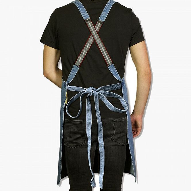 Hovedbilde Dutchdeluxes Suspender Forkle Denim Blå