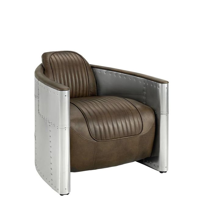 Hovedbilde Artwood Tomcat Aviator Hvilestol Skinn Whiskey ...