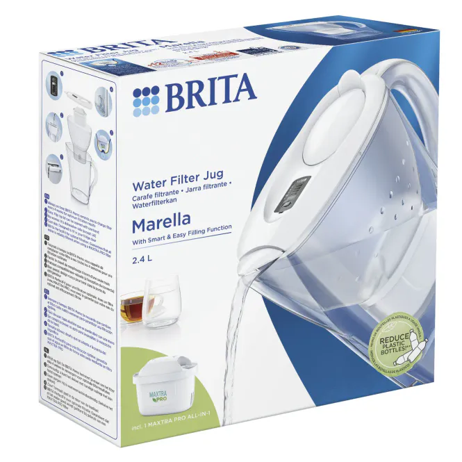 Hovedbilde Brita Marella kanne med filter hvit 2,4 l