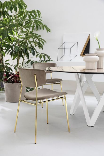 Hovedbilde Calligaris Fifties stol matt sort / sort