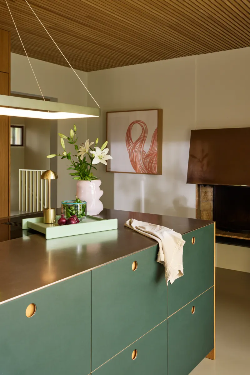 Hübsch Taten Bærbar Lampe Messing