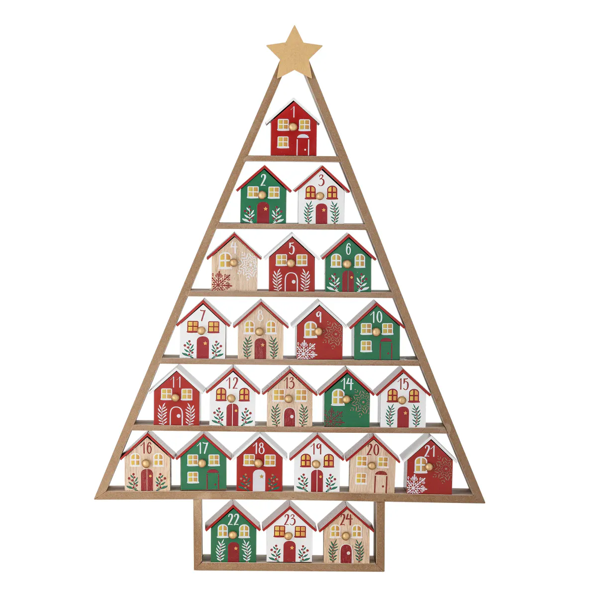 Bloomingville Calvin Julekalender Rød