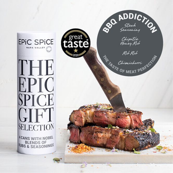 Hovedbilde Epic Spice 4 stk. krydder i Gaveeske - BBQ ...
