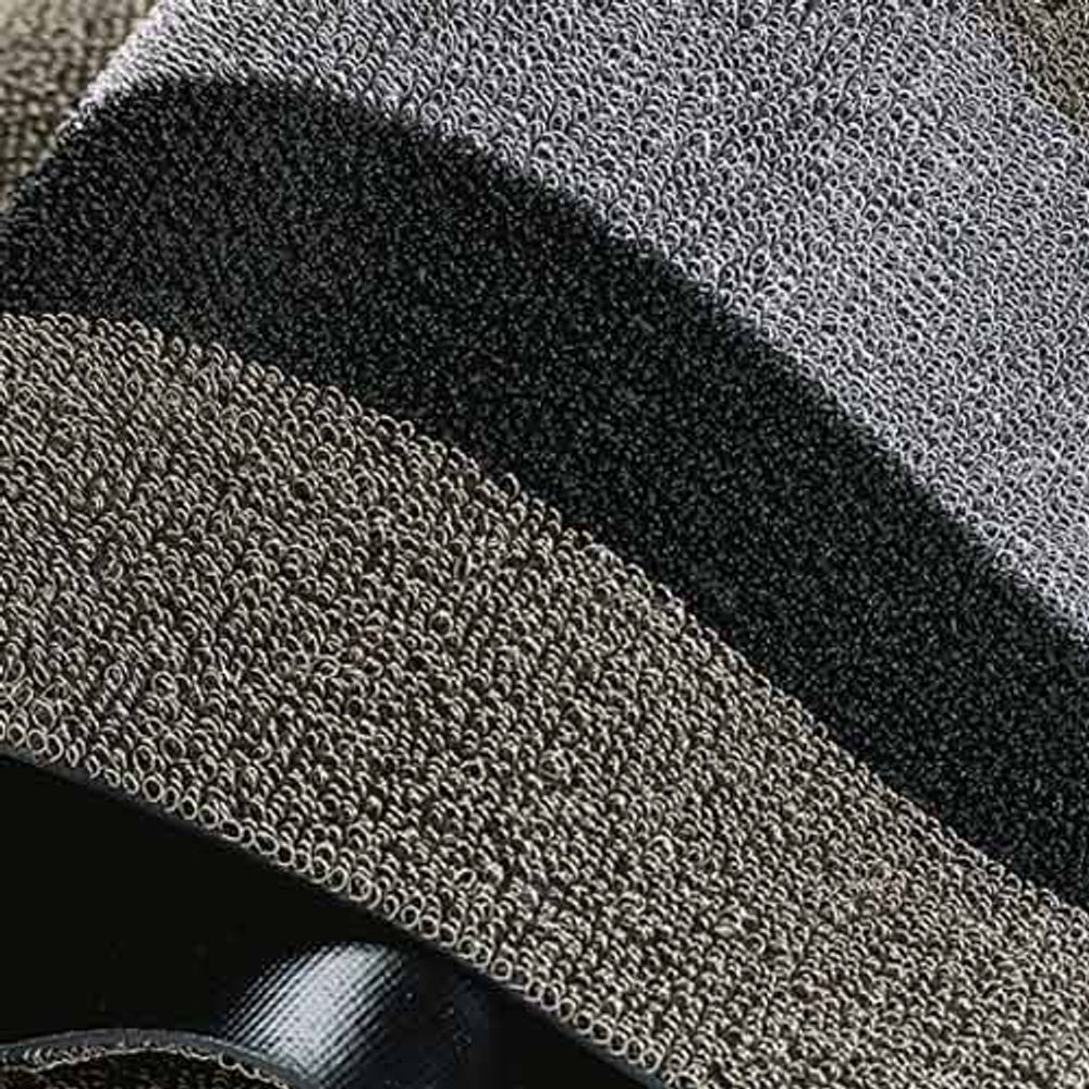Chilewich Dørmatte Bold Stripe Silver/Black