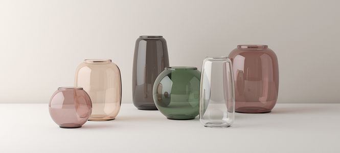 Hovedbilde Lyngby Porcelæn Form Vase Blue 130/3