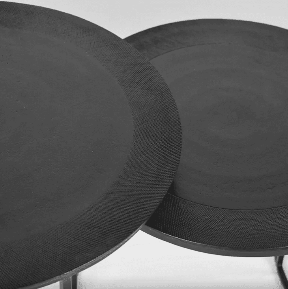 Trend Collection Salongbordsett S/3 Svart Metall 55 cm